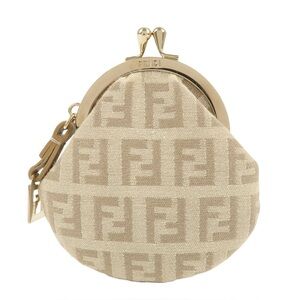 Fendi Zucca kiss lock Coin purse